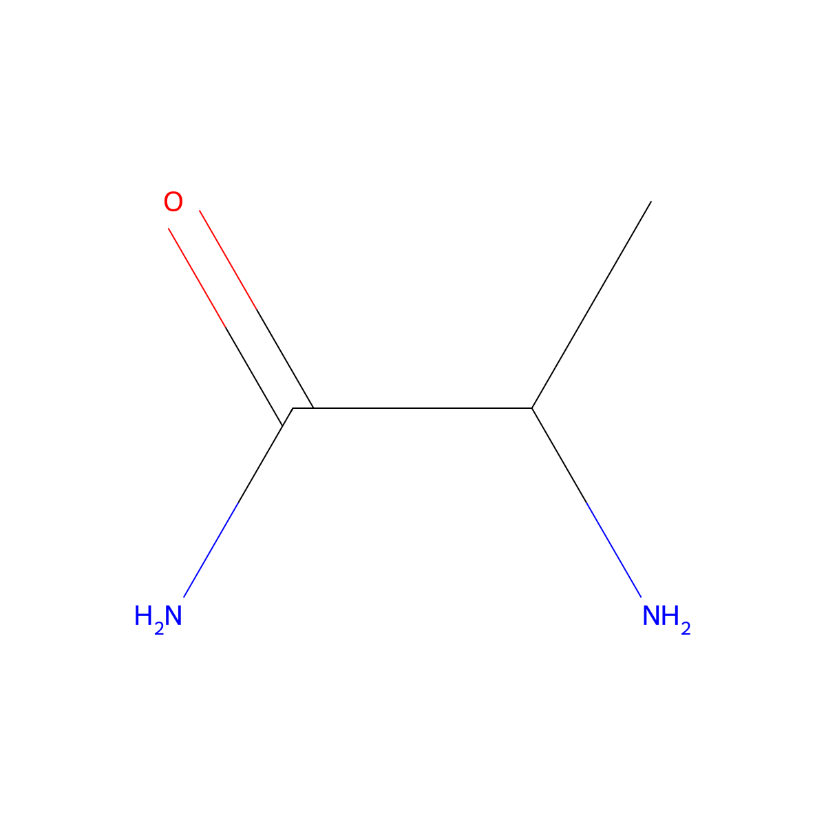 L-Alaninamide molecular structure, CAS 7324-05-2