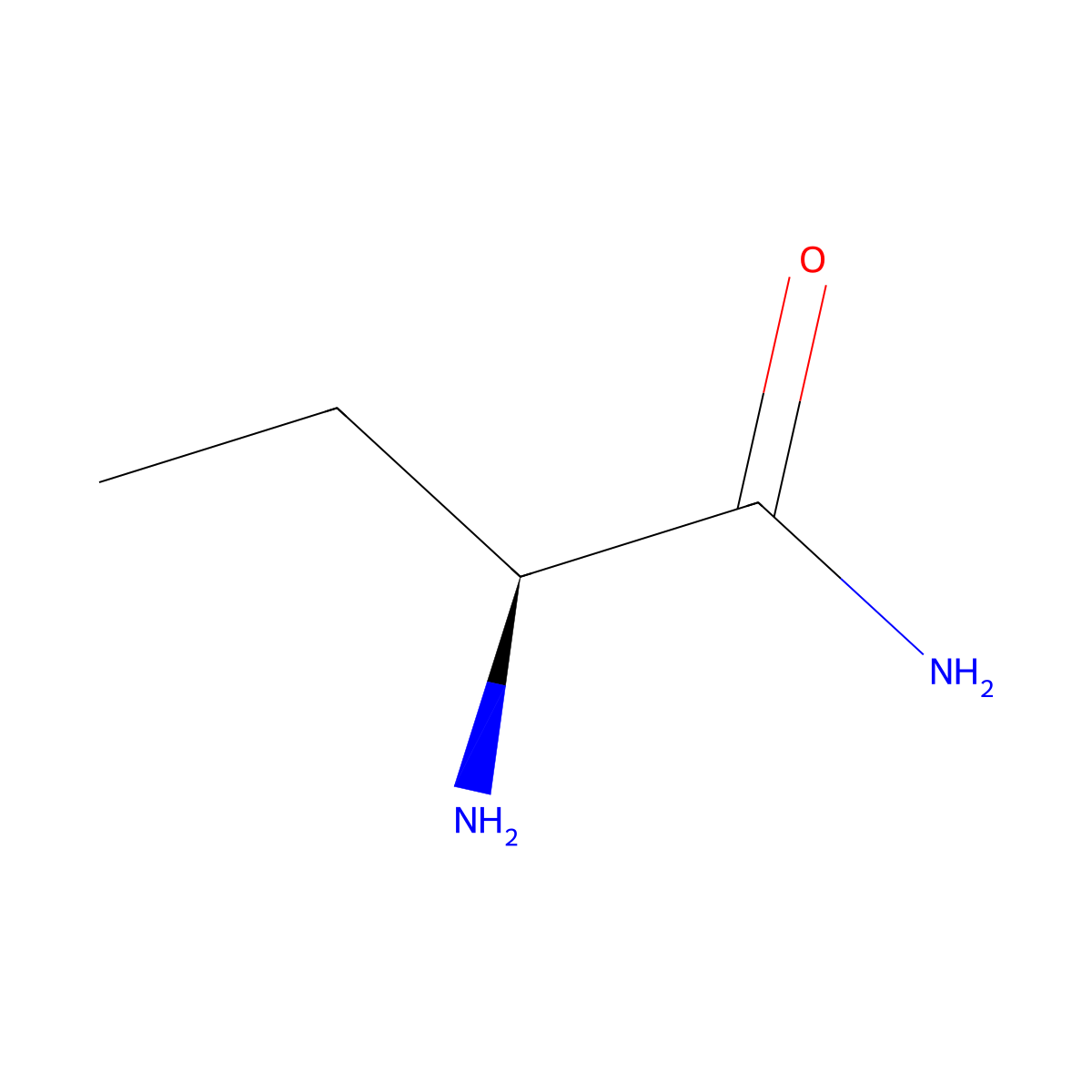 (2S)-2-Aminobutanamide molecular structure, CAS 7324-11-0