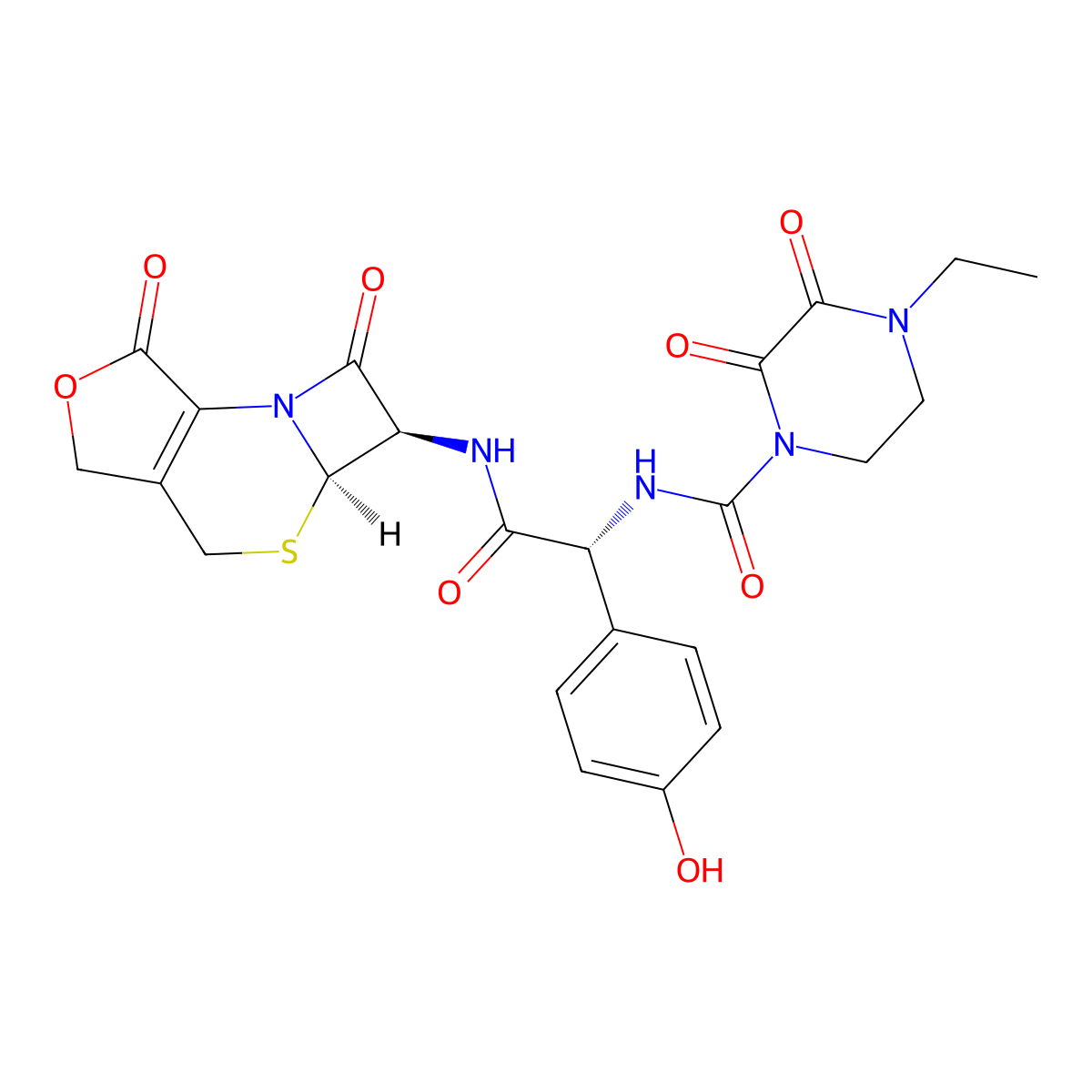 Des-(N-methyl-5-tetrazolethiolyl)furolactone Cefoperazone molecular structure, CAS 73240-08-1
