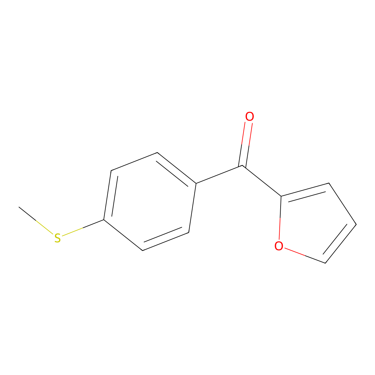 2-Furanyl[4-(methylthio)phenyl]methanone molecular structure, CAS 73242-06-5