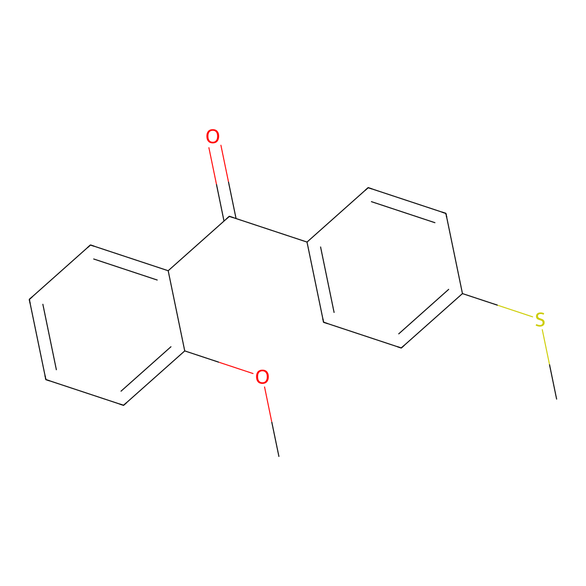 2-Methoxy-4'-thiomethylbenzophenone molecular structure, CAS 73242-08-7