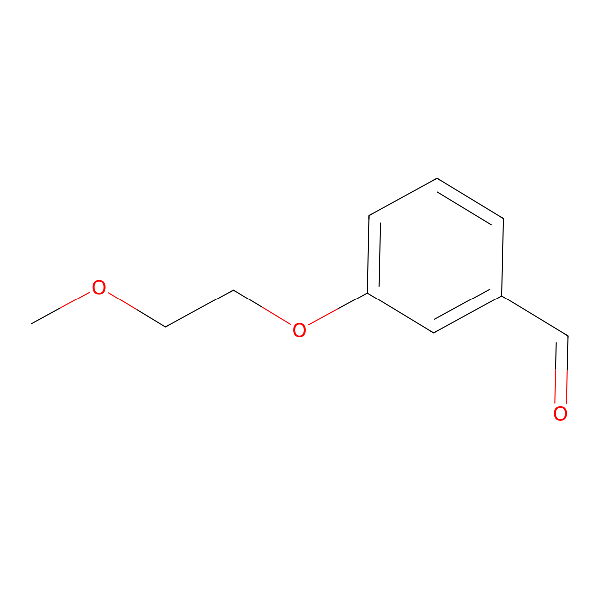 3-(2-Methoxyethoxy)benzaldehyde molecular structure, CAS 73244-50-5