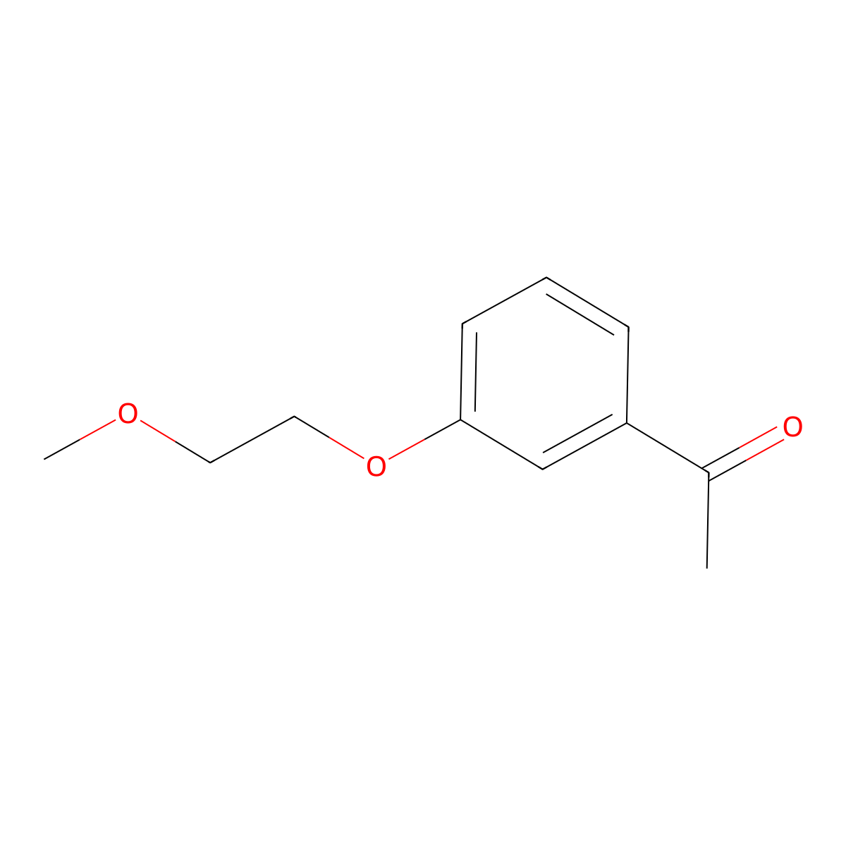 1-[3-(2-Methoxyethoxy)phenyl]ethanone molecular structure, CAS 73244-53-8
