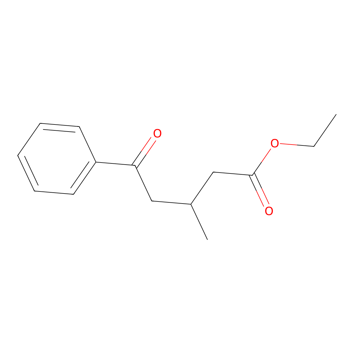 Ethyl 3-methyl-5-oxo-5-phenylvalerate molecular structure, CAS 73249-95-3