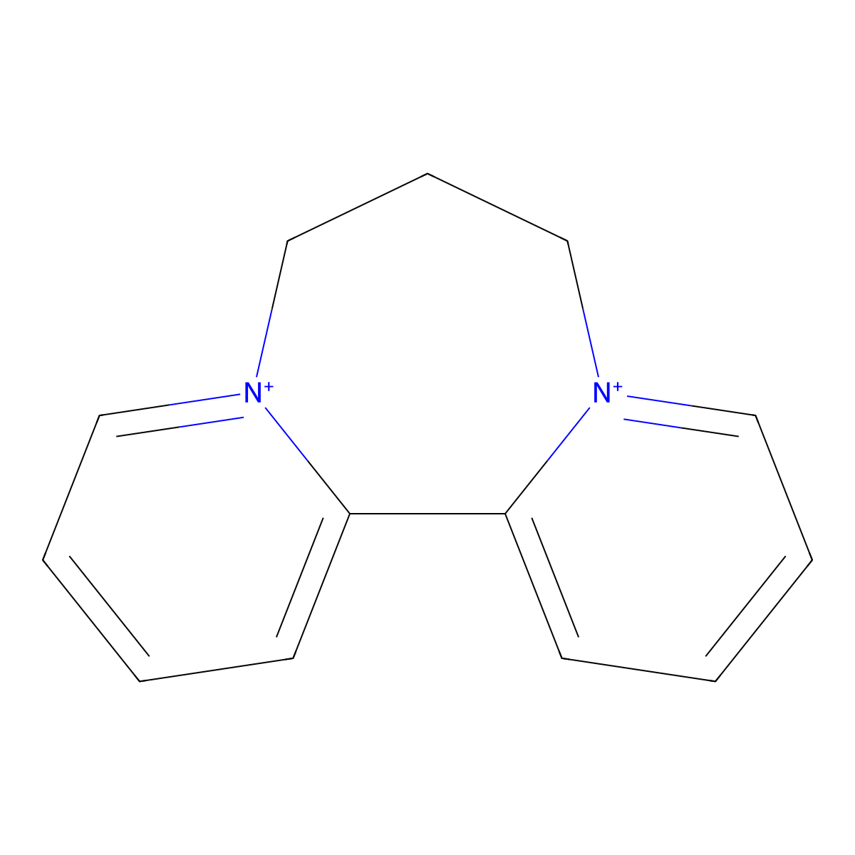 6H-Dipyrido(1,2-a:2',1'-c)(1,4)diazepinediium, 7,8-dihydro- molecular structure, CAS 7325-63-5