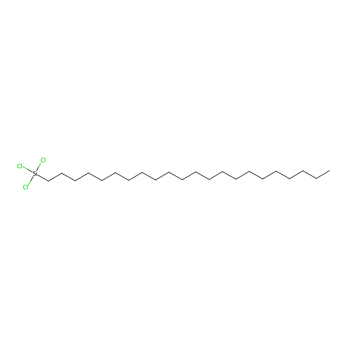 Silane, trichlorodocosyl- molecular structure, CAS 7325-84-0