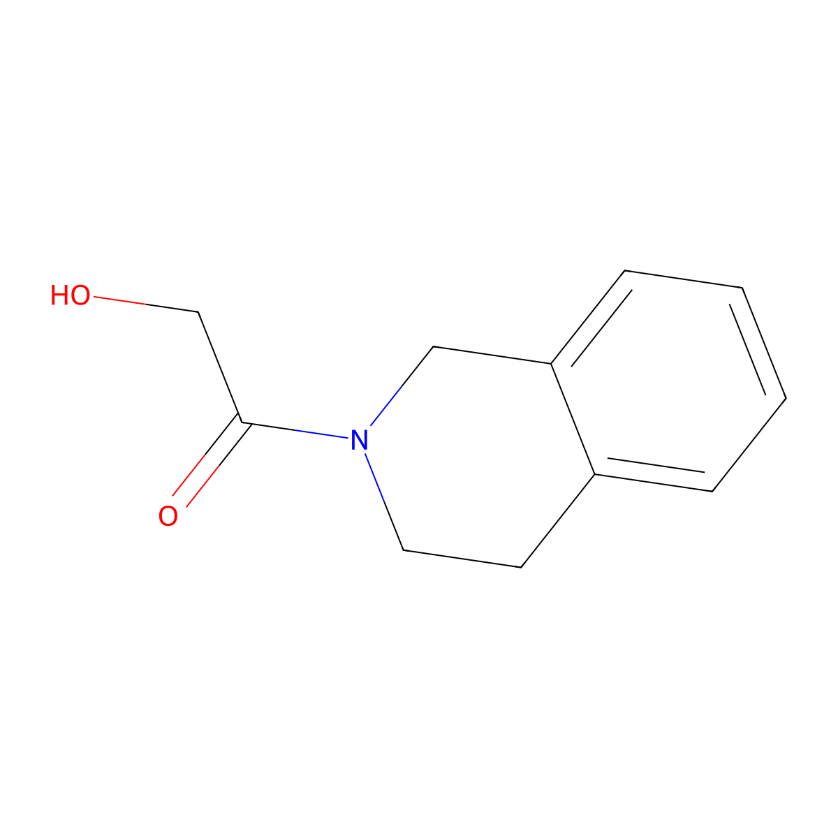 2-Hydroxy-1-(1,2,3,4-tetrahydroisoquinolin-2-yl)ethan-1-one molecular structure, CAS 73251-21-5