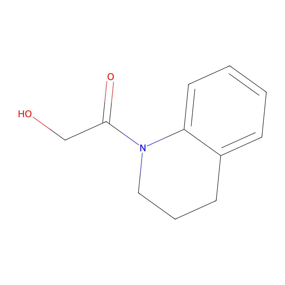 2-Hydroxy-1-(1,2,3,4-tetrahydroquinolin-1-yl)ethan-1-one molecular structure, CAS 73251-26-0