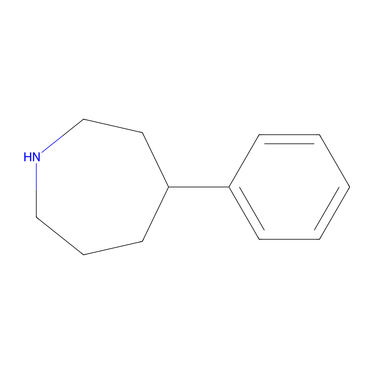 4-Phenylazepane molecular structure, CAS 73252-01-4