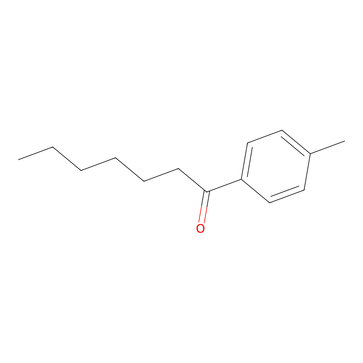 1-(4-Methylphenyl)heptan-1-one molecular structure, CAS 73252-30-9