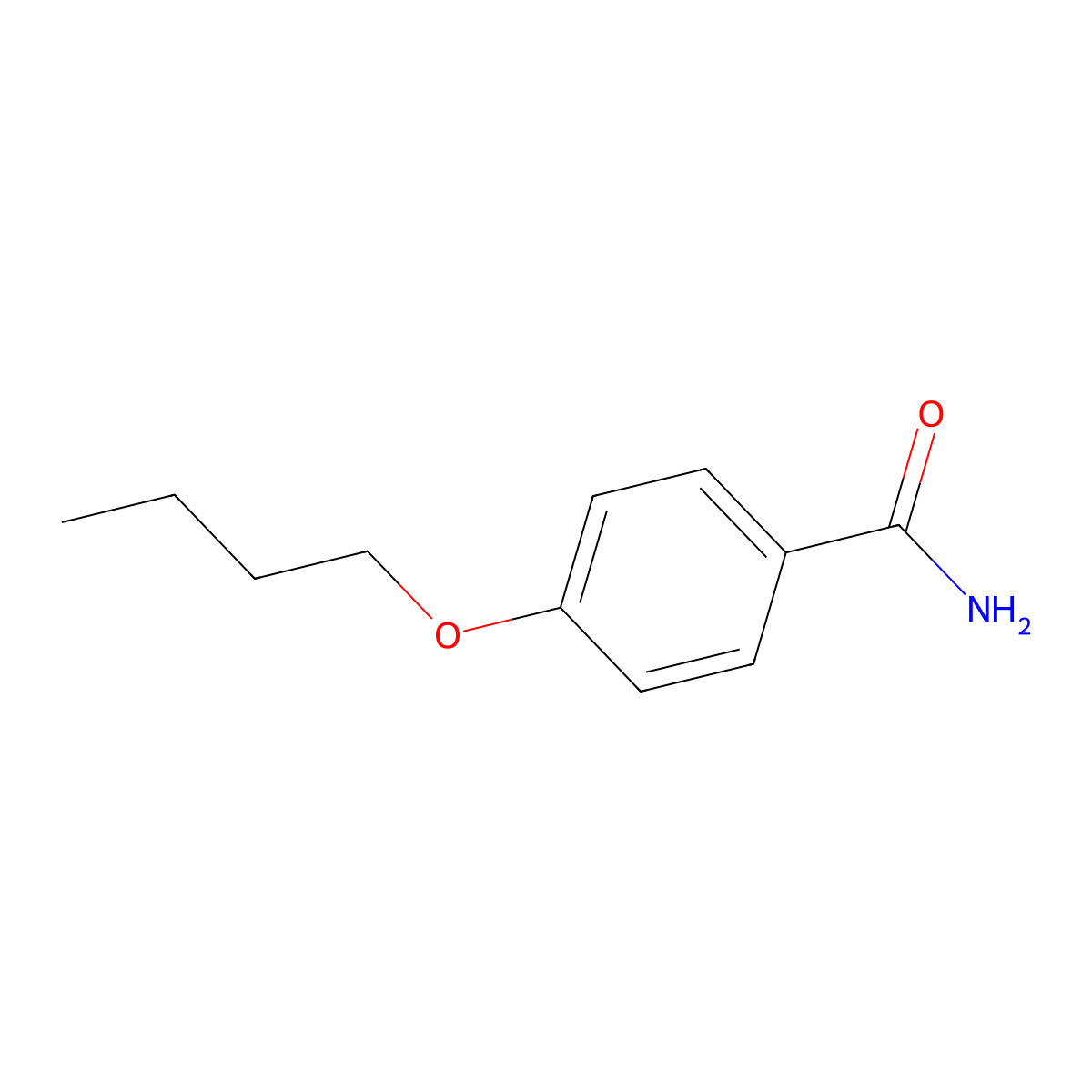 4-Butoxybenzamide molecular structure, CAS 73258-87-4