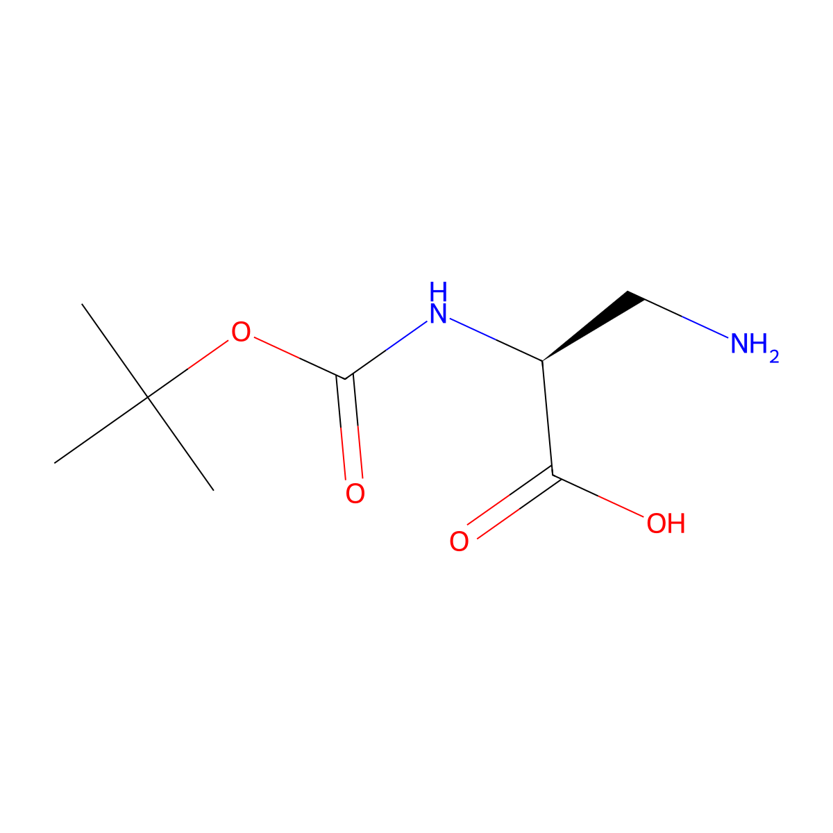 Boc-Dap-OH molecular structure, CAS 73259-81-1