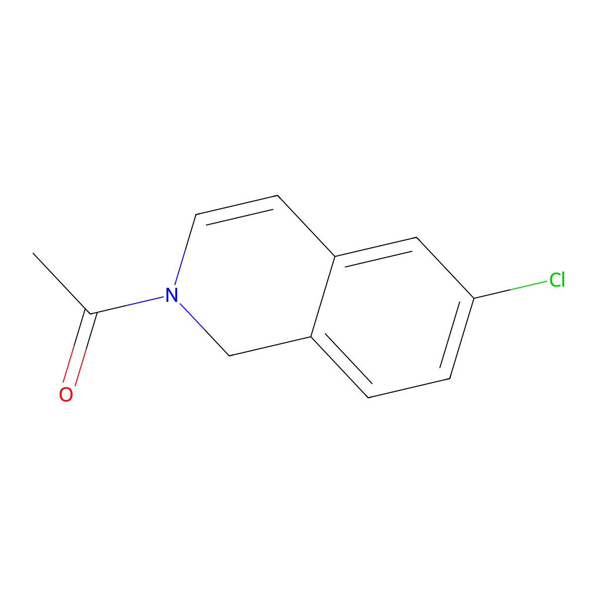 1-(6-Chloroisoquinolin-2(1H)-yl)ethan-1-one molecular structure, CAS 73261-84-4