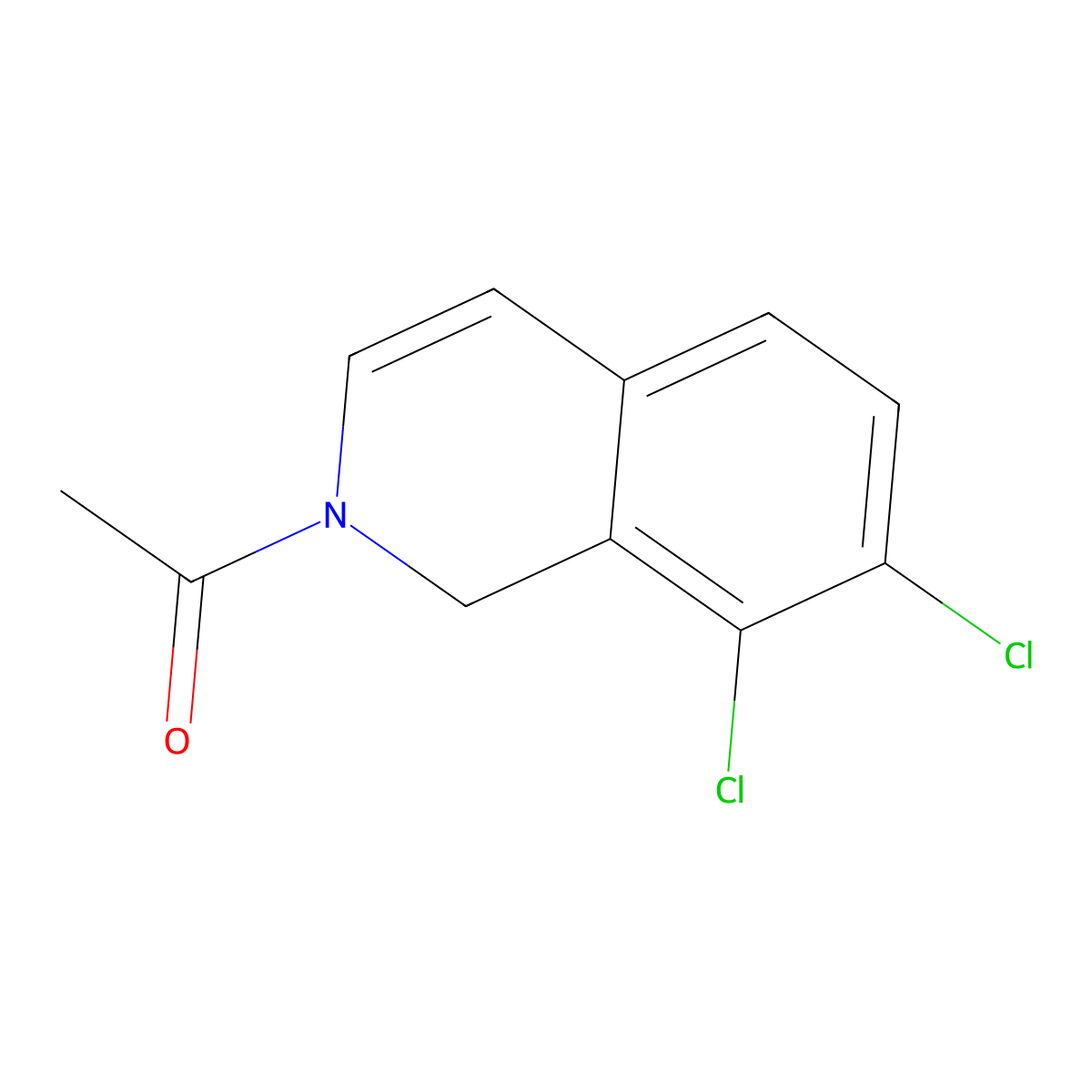 1-(7,8-Dichloroisoquinolin-2(1H)-yl)ethan-1-one molecular structure, CAS 73261-85-5