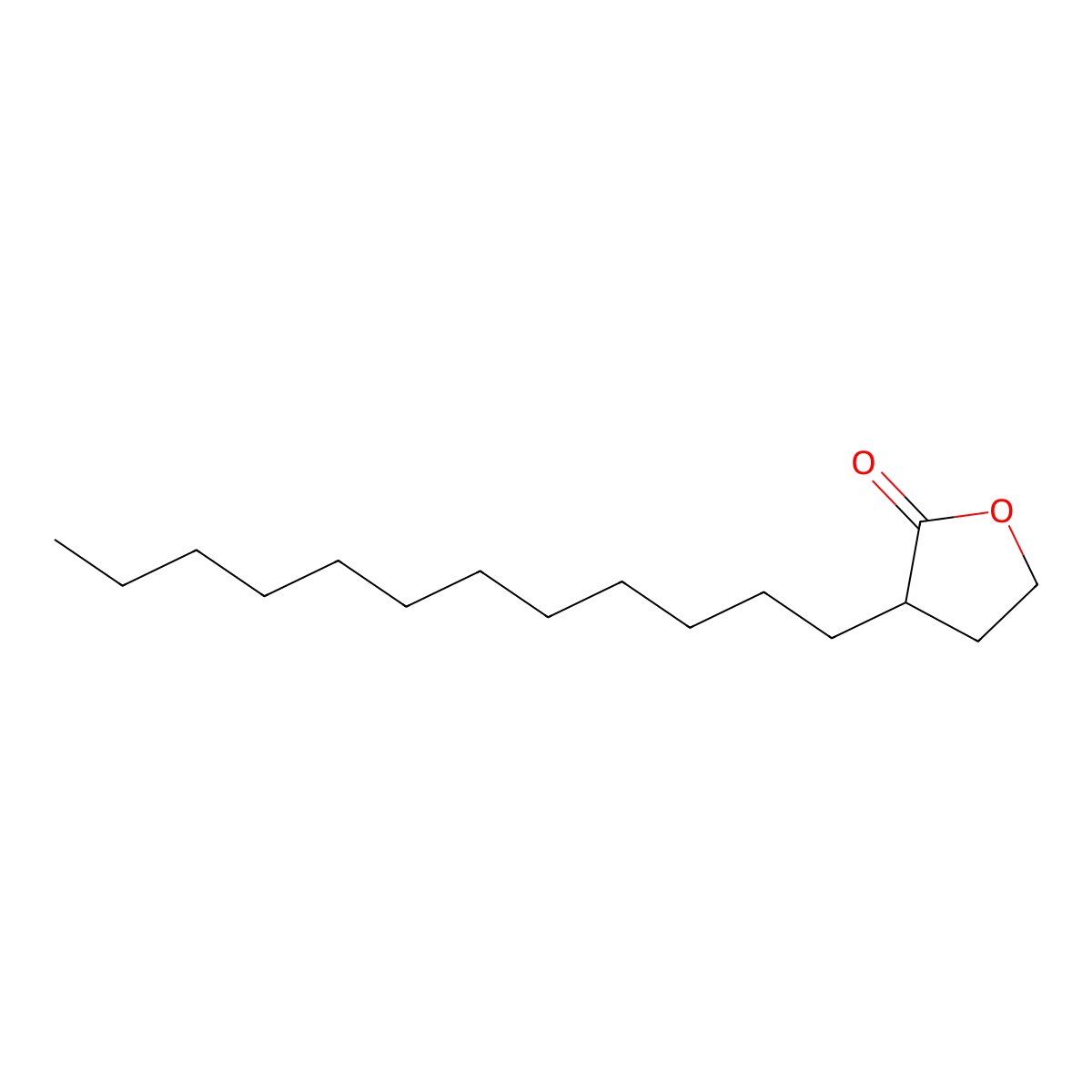 3-Dodecyldihydro-2(3H)-furanone, (+-)- molecular structure, CAS 73263-36-2