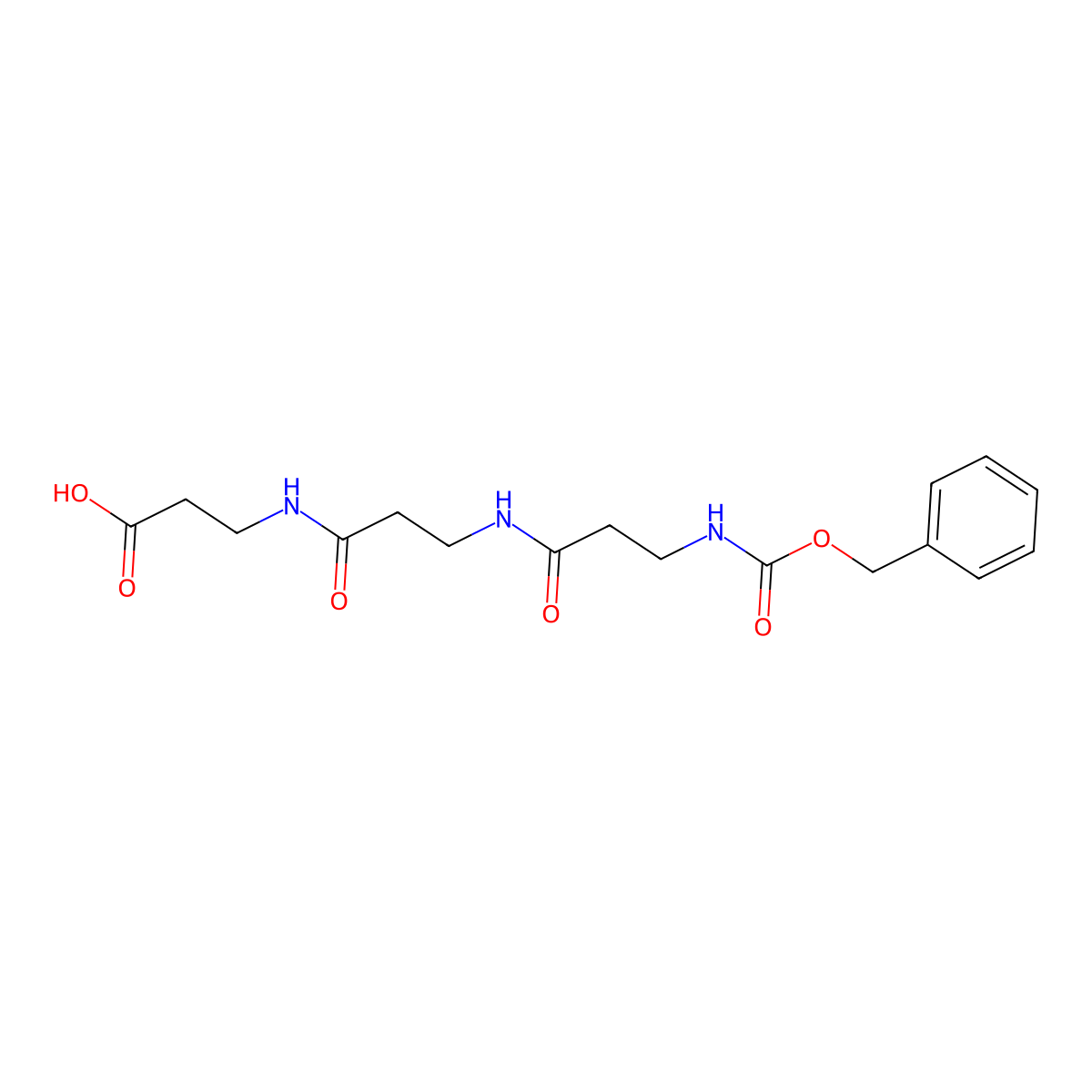 5,9,13-Trioxo-15-phenyl-14-oxa-4,8,12-triazapentadecanoic acid molecular structure, CAS 73265-07-3