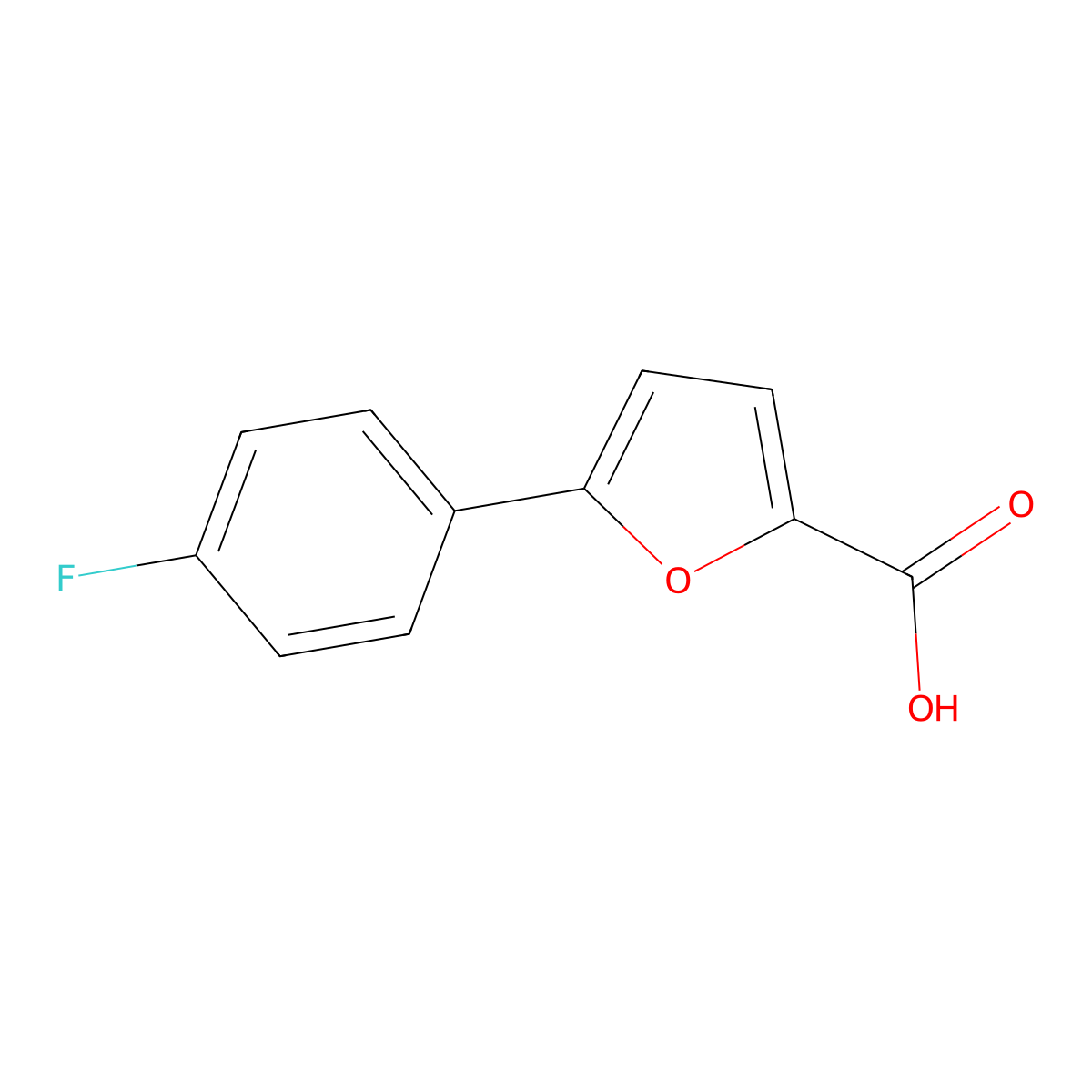 5-(4-Fluorophenyl)furan-2-carboxylic acid molecular structure, CAS 73269-32-6
