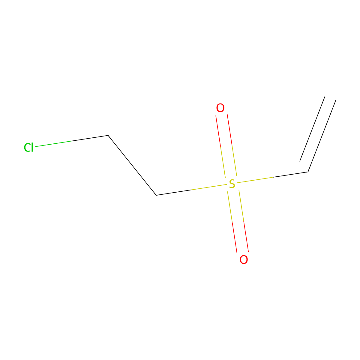 (2-Chloroethanesulfonyl)ethene molecular structure, CAS 7327-58-4