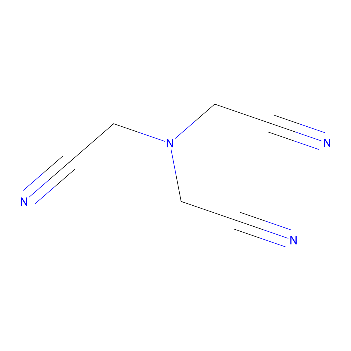 2,2',2''-Nitrilotrisacetonitrile molecular structure, CAS 7327-60-8