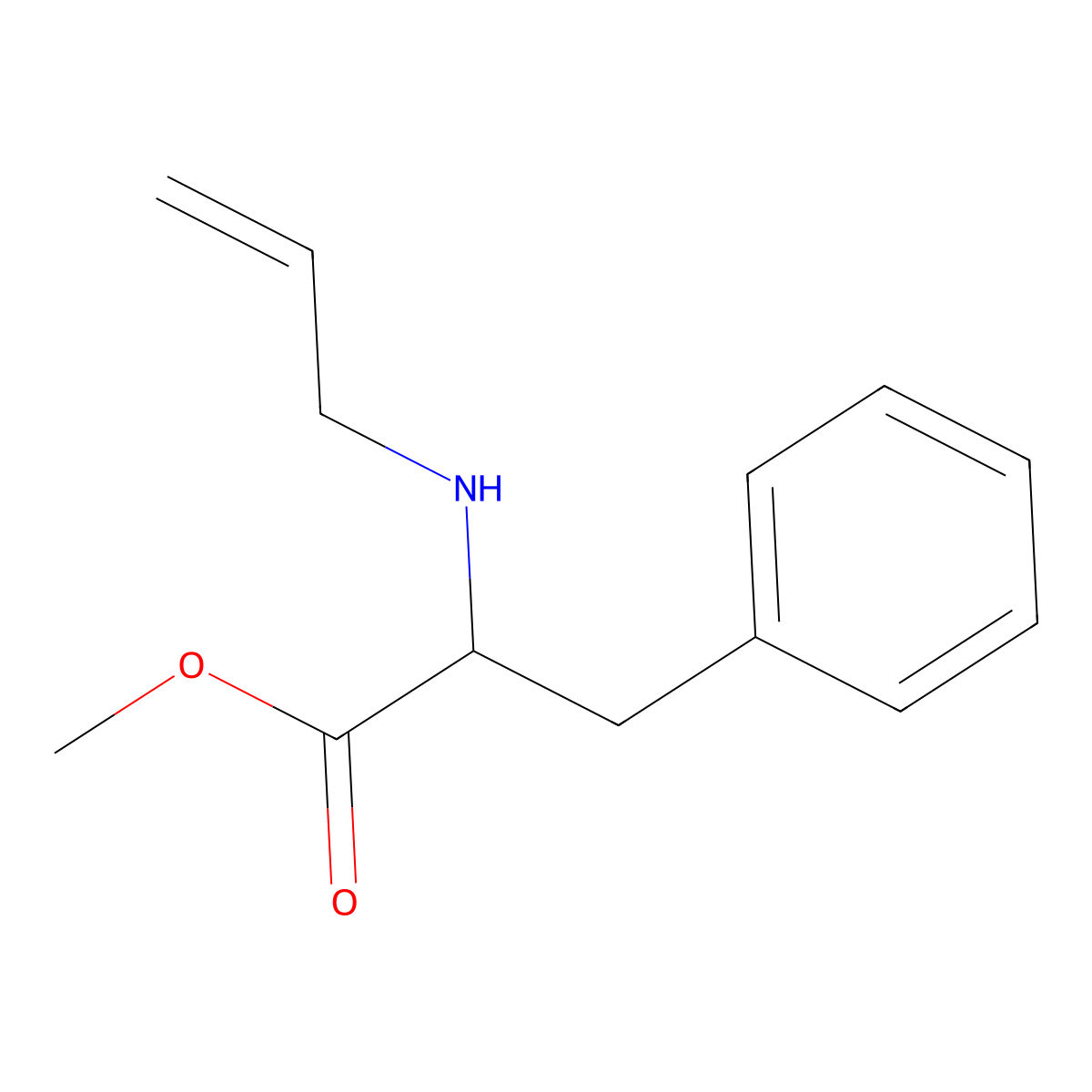 Methyl 3-phenyl-2-[(prop-2-en-1-yl)amino]propanoate molecular structure, CAS 73270-67-4