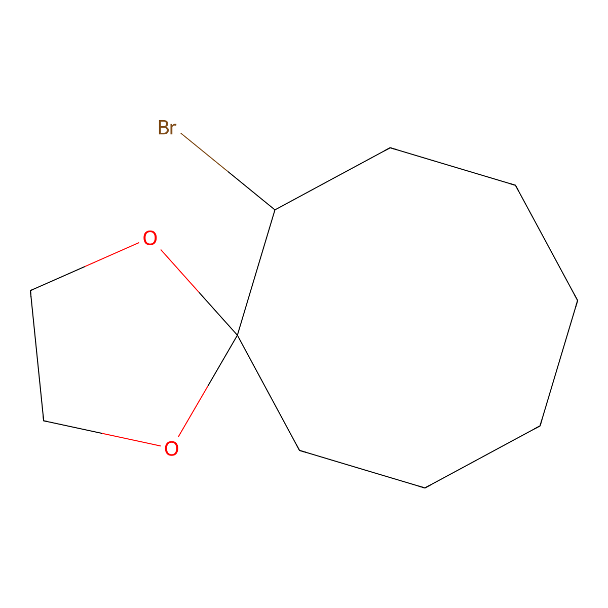 6-Bromo-1,4-dioxaspiro[4.7]dodecane molecular structure, CAS 73274-50-7