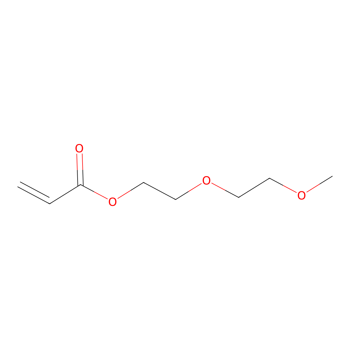 2-(2-Methoxyethoxy)ethyl acrylate molecular structure, CAS 7328-18-9