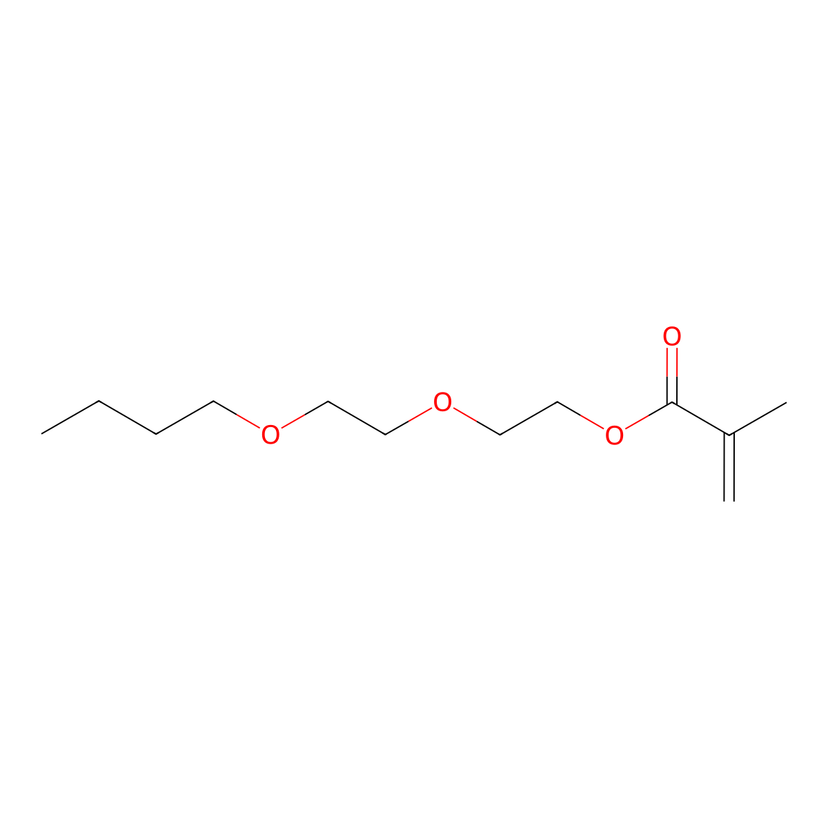 2-(2-Butoxyethoxy)ethyl methacrylate molecular structure, CAS 7328-22-5