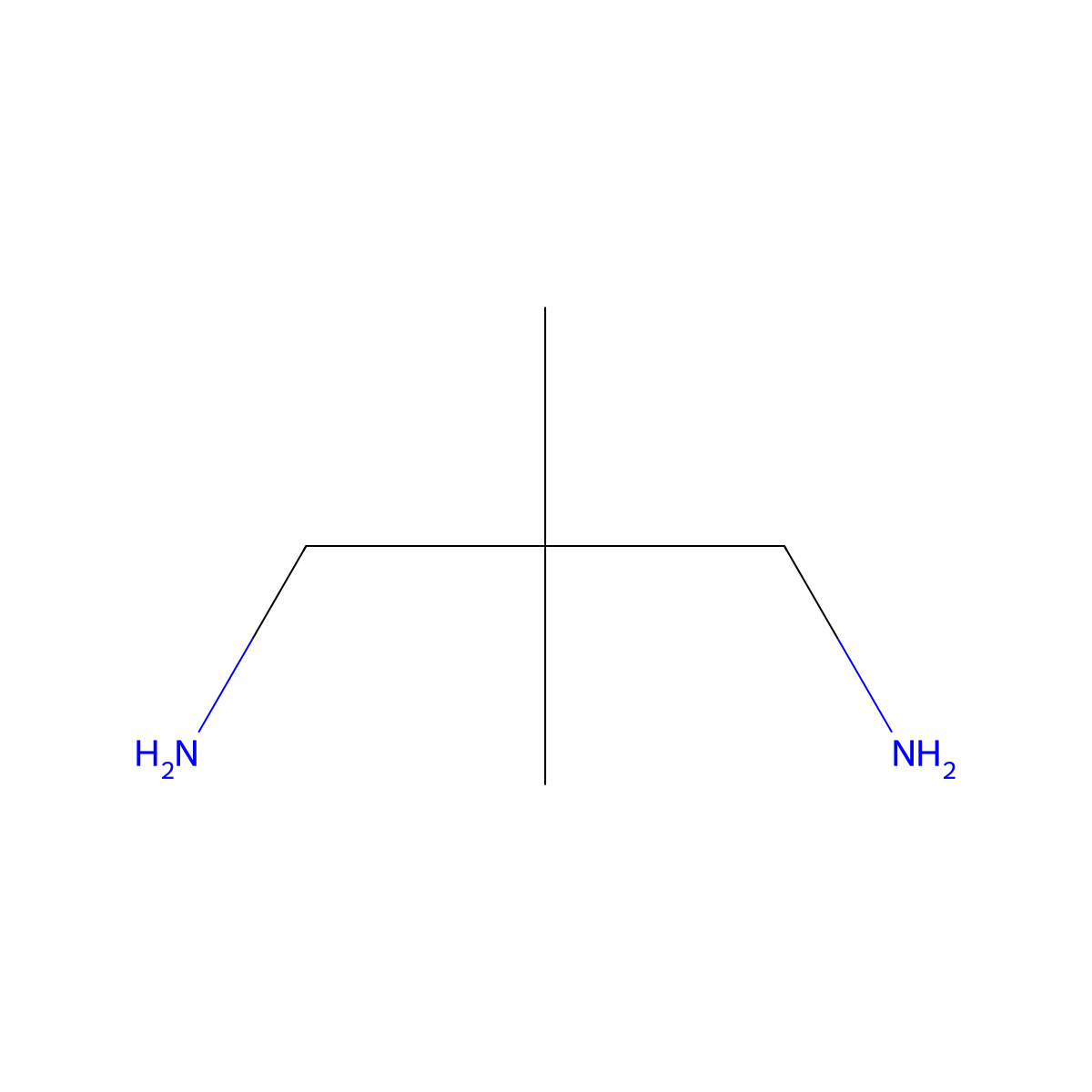 2,2-Dimethyl-1,3-propanediamine molecular structure, CAS 7328-91-8