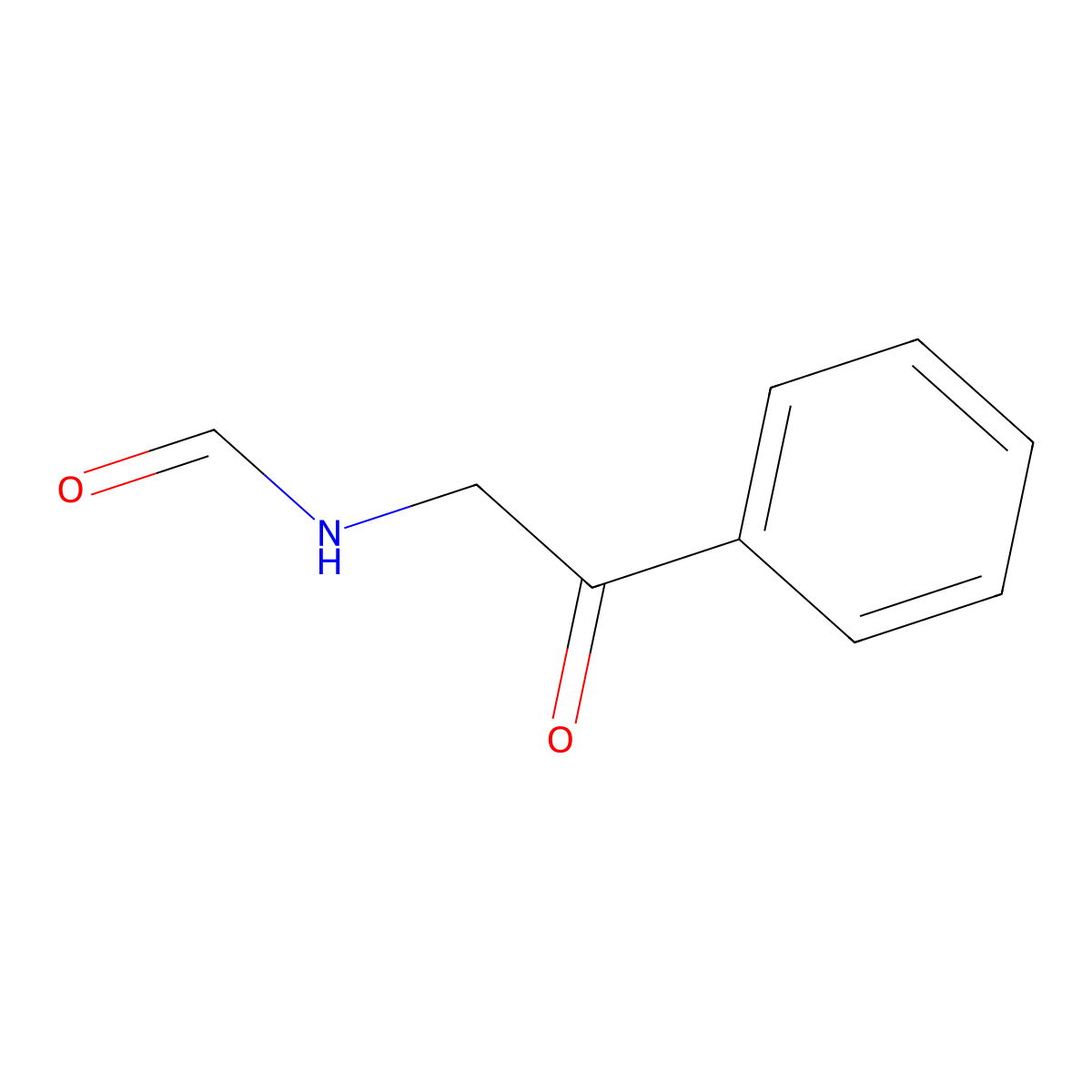 N-(2-Oxo-2-phenylethyl)formamide molecular structure, CAS 73286-37-0