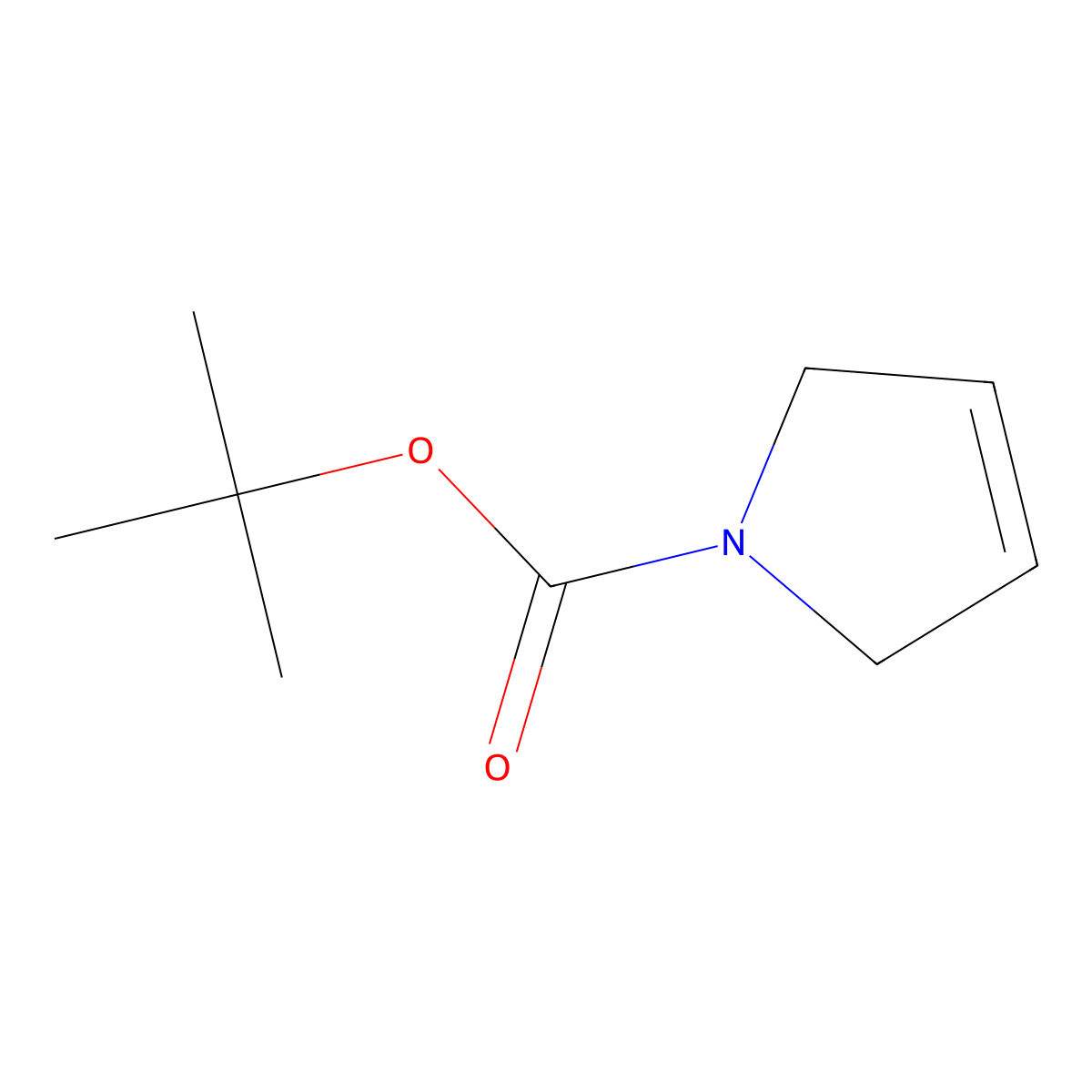 tert-Butyl 2,5-dihydro-1H-pyrrole-1-carboxylate molecular structure, CAS 73286-70-1