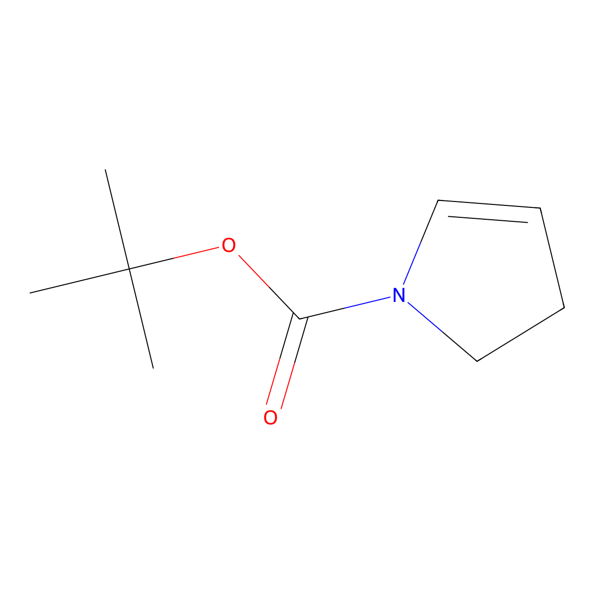tert-Butyl 2,3-dihydro-1H-pyrrole-1-carboxylate molecular structure, CAS 73286-71-2