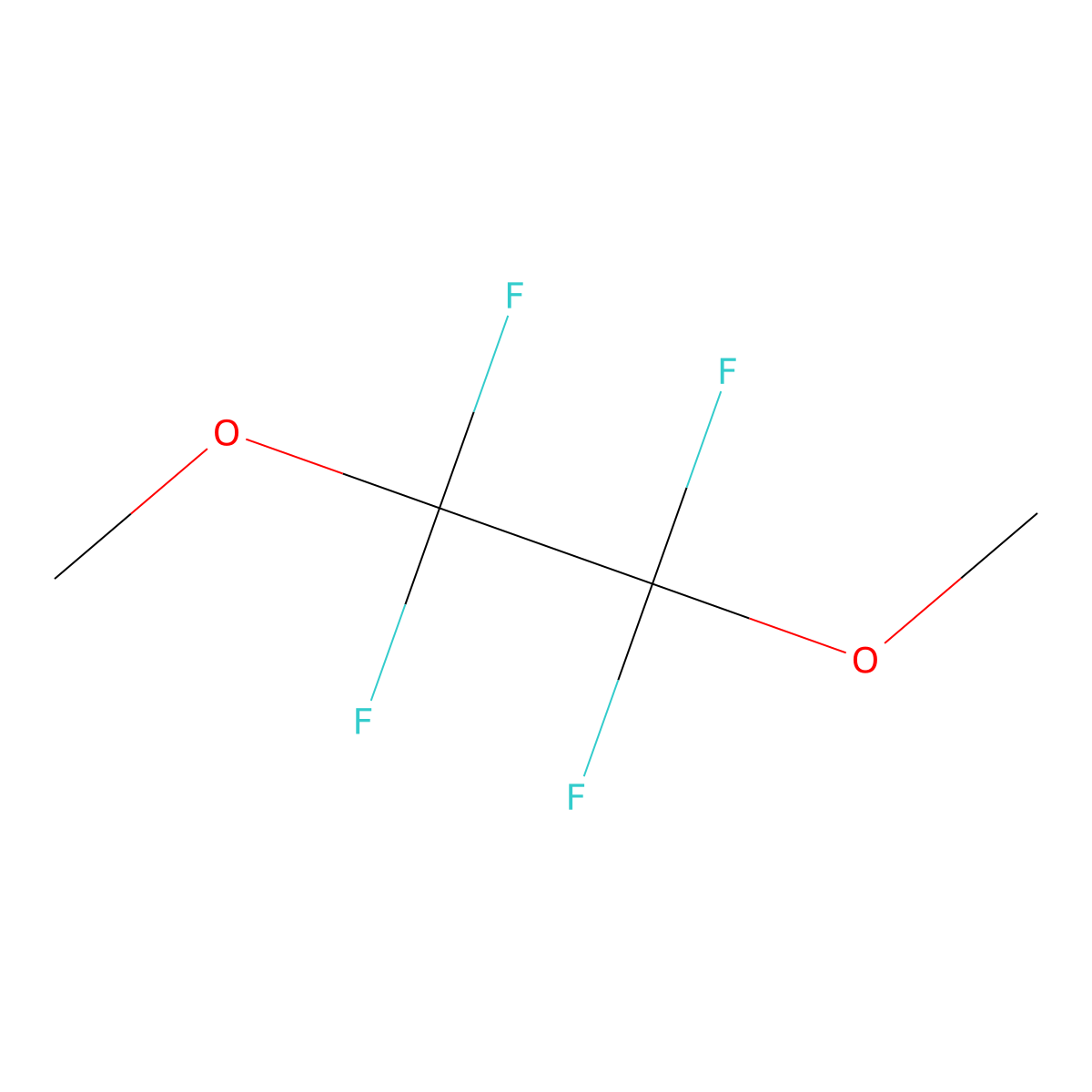 1,2-Dimethoxy-1,1,2,2-tetrafluoroethane molecular structure, CAS 73287-23-7