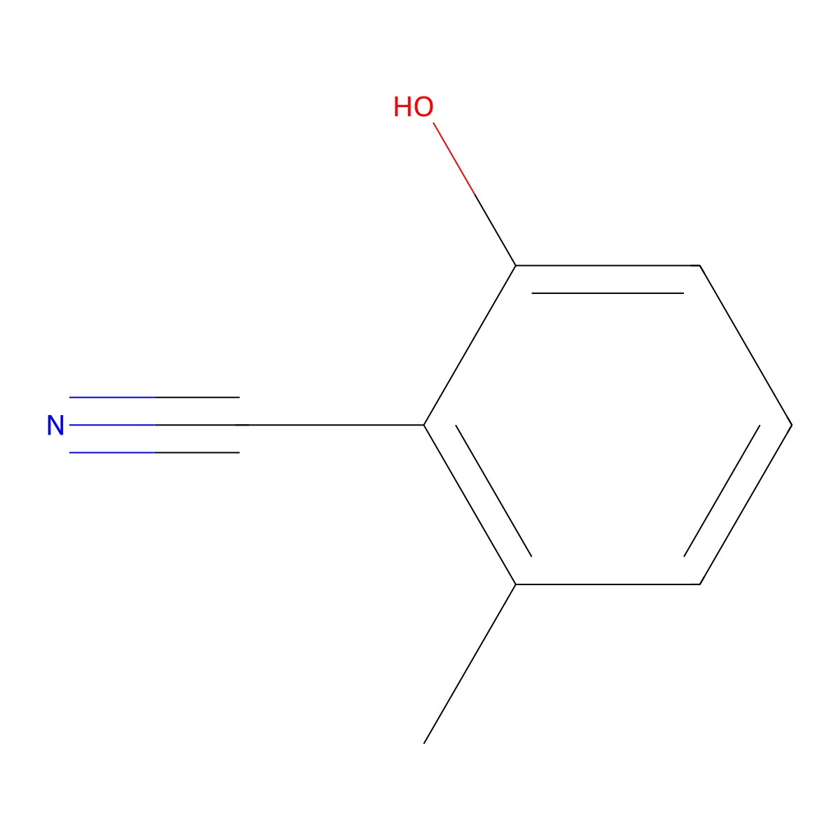 2-Hydroxy-6-methylbenzonitrile molecular structure, CAS 73289-66-4