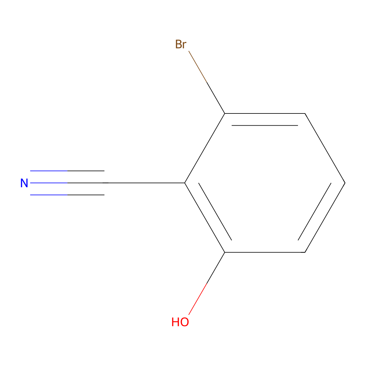 2-Bromo-6-hydroxybenzonitrile molecular structure, CAS 73289-85-7