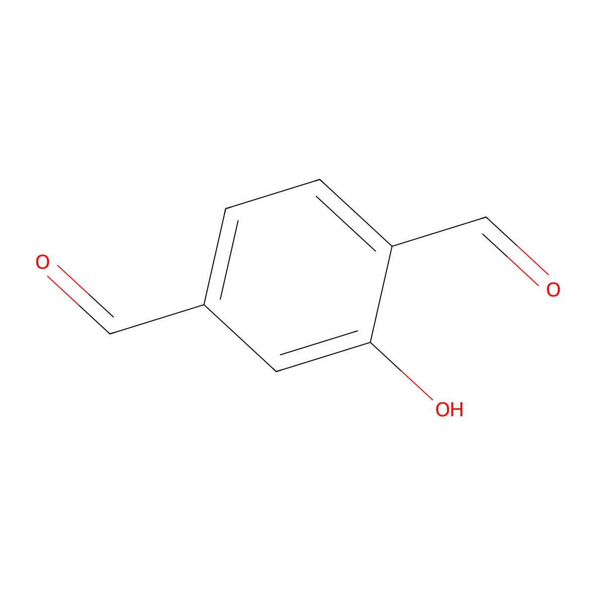 2-Hydroxyterephthalaldehyde molecular structure, CAS 73289-90-4
