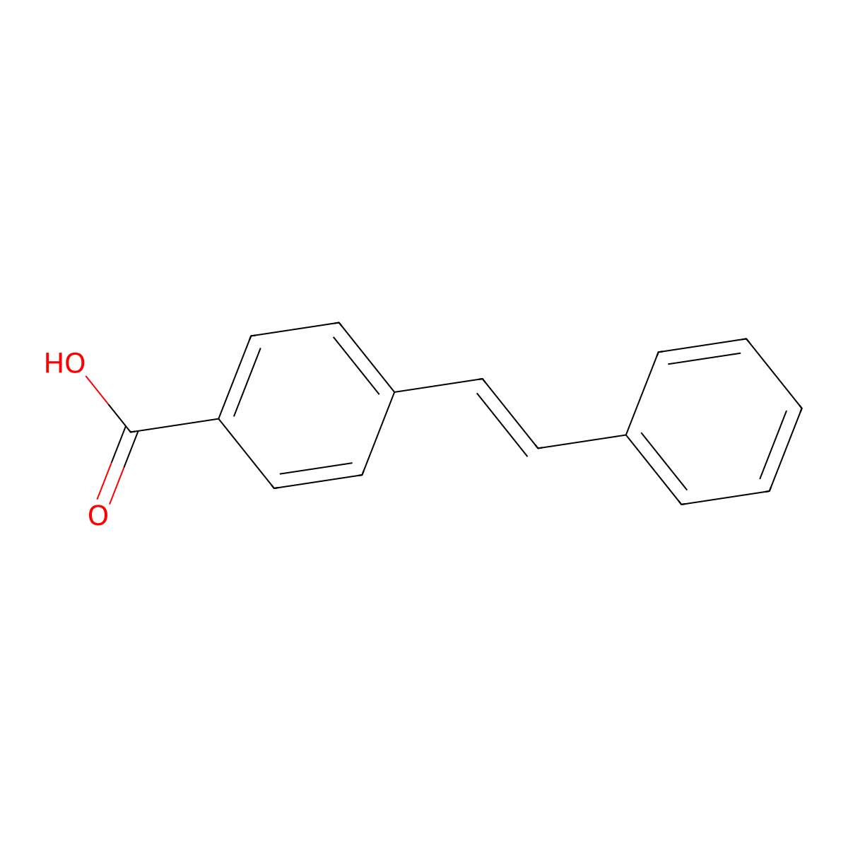 4-(2-phenylethenyl)benzoic Acid molecular structure, CAS 7329-77-3