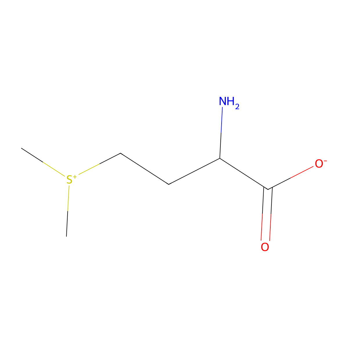Methylmethionine, DL- molecular structure, CAS 7329-84-2