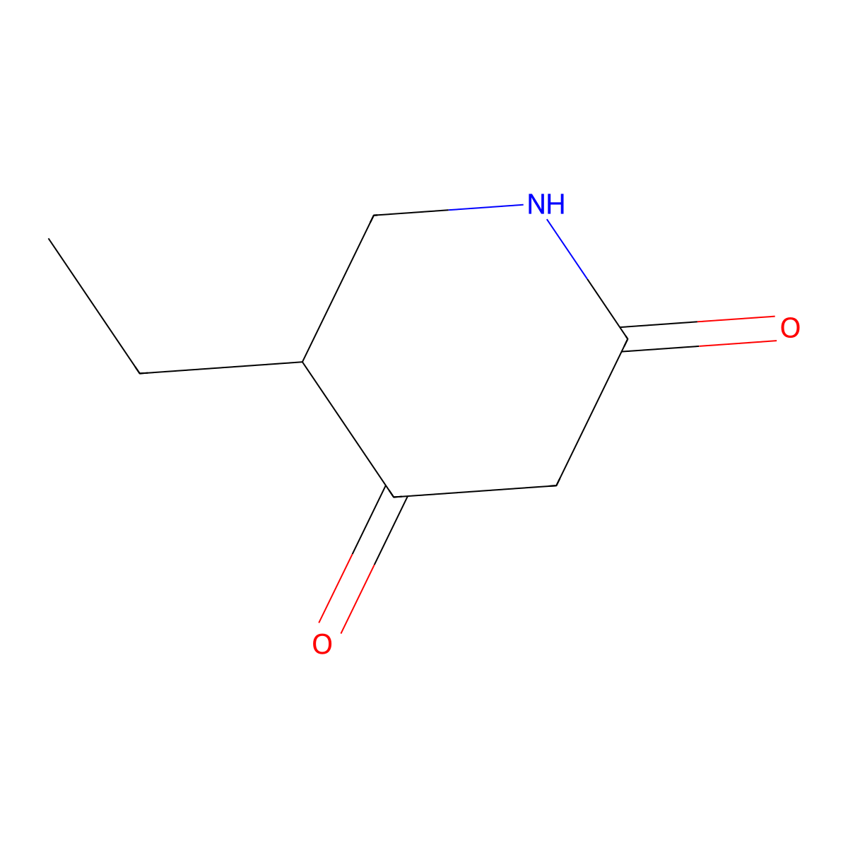 5-Ethylpiperidine-2,4-dione molecular structure, CAS 73290-32-1