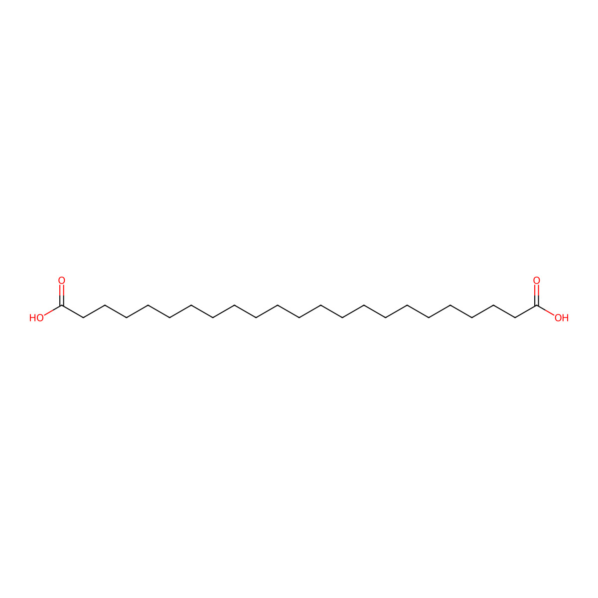 Tricosanedioic acid molecular structure, CAS 73292-43-0