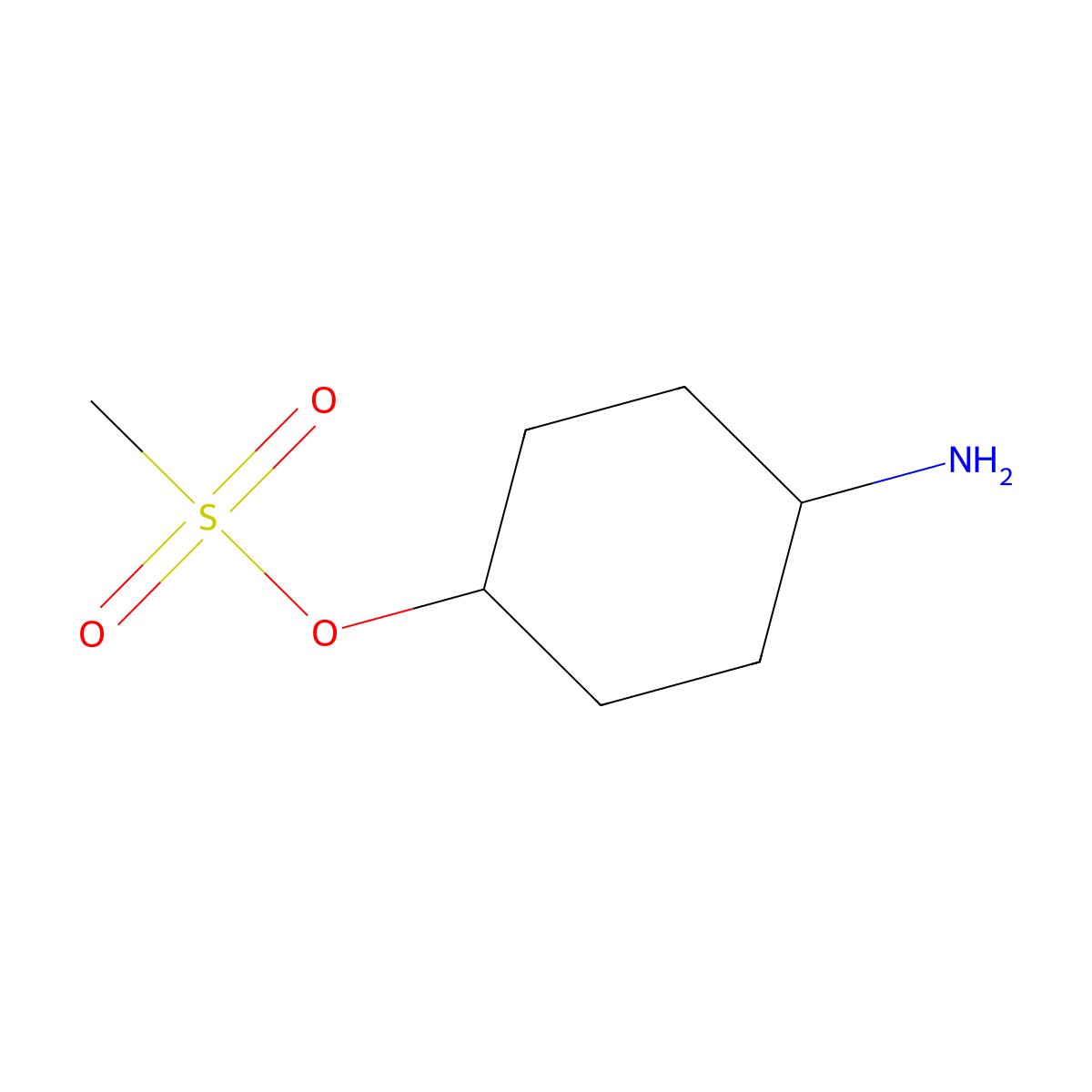 trans-4-Aminocyclohexyl methanesulfonate molecular structure, CAS 732925-83-6