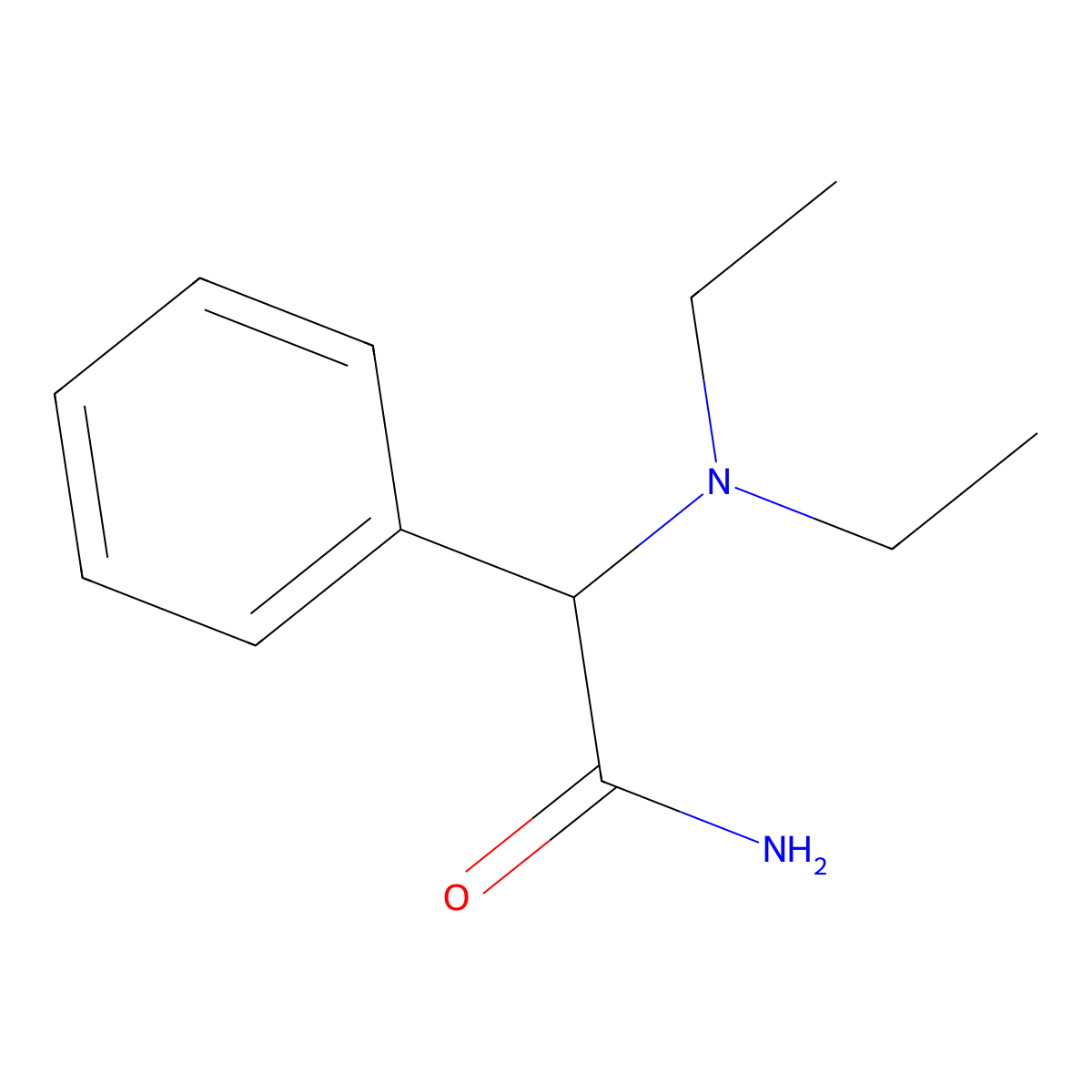 2-(Diethylamino)-2-phenylacetamide molecular structure, CAS 732938-75-9