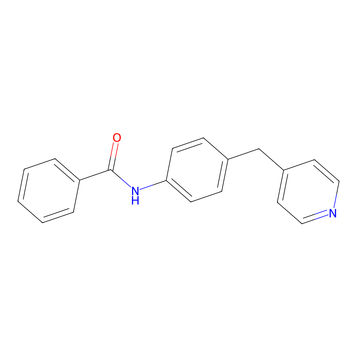 N-(4-(Pyridin-4-ylmethyl)phenyl)benzamide molecular structure, CAS 73295-33-7