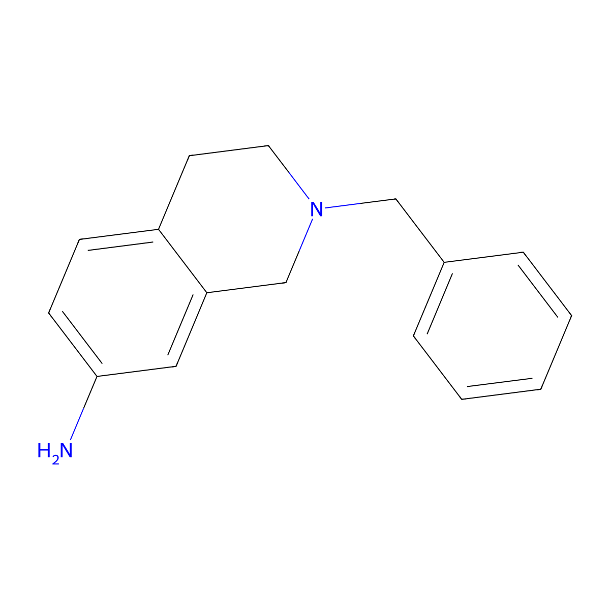 2-Benzyl-1,2,3,4-tetrahydroisoquinolin-7-amine molecular structure, CAS 732966-30-2