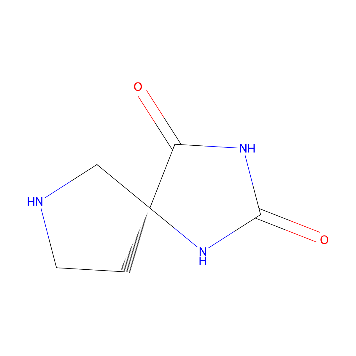 (5S)-1,3,7-triazaspiro[4.4]nonane-2,4-dione molecular structure, CAS 732974-41-3