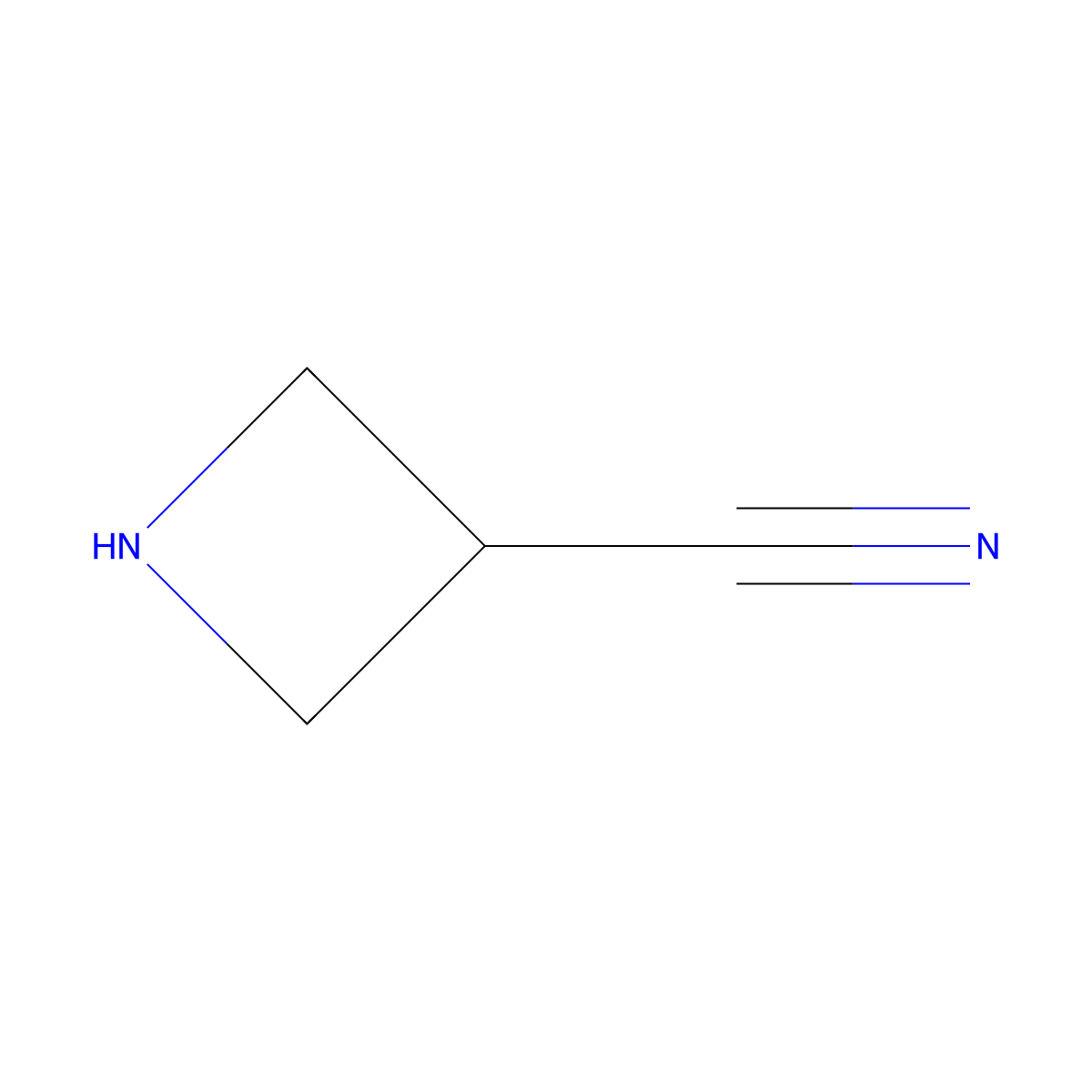 3-Azetidinecarbonitrile molecular structure, CAS 732976-86-2