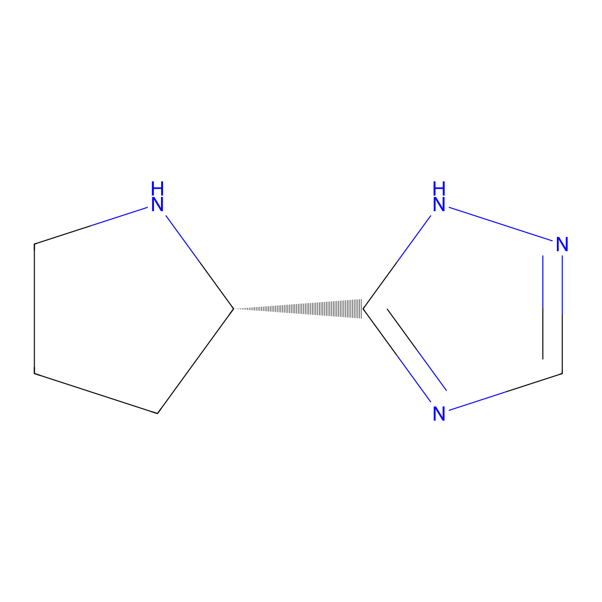 (S)-5-(Pyrrolidin-2-yl)-1H-1,2,4-triazole molecular structure, CAS 732979-37-2