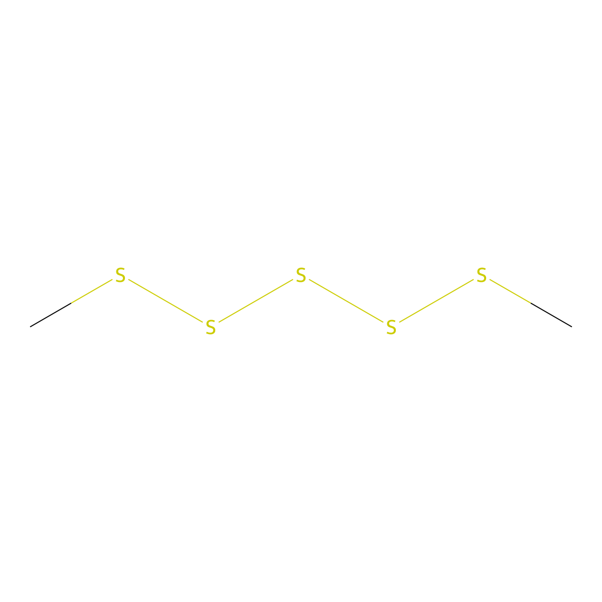 Dimethyl pentasulfide molecular structure, CAS 7330-31-6