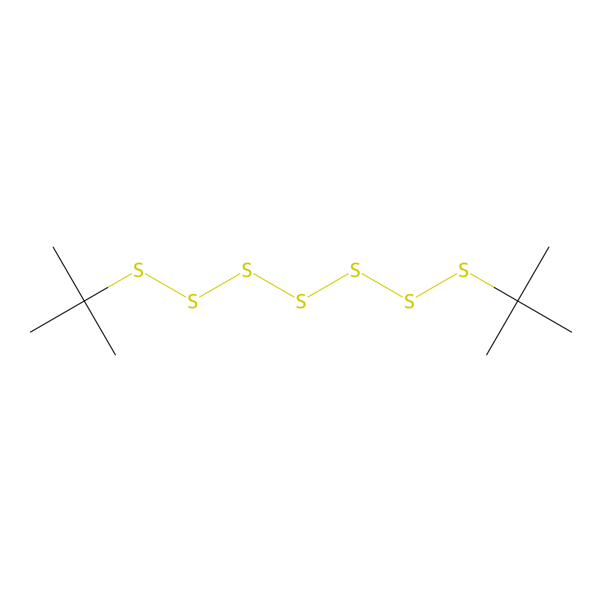 Di-tert-butylheptasulfane molecular structure, CAS 7330-34-9