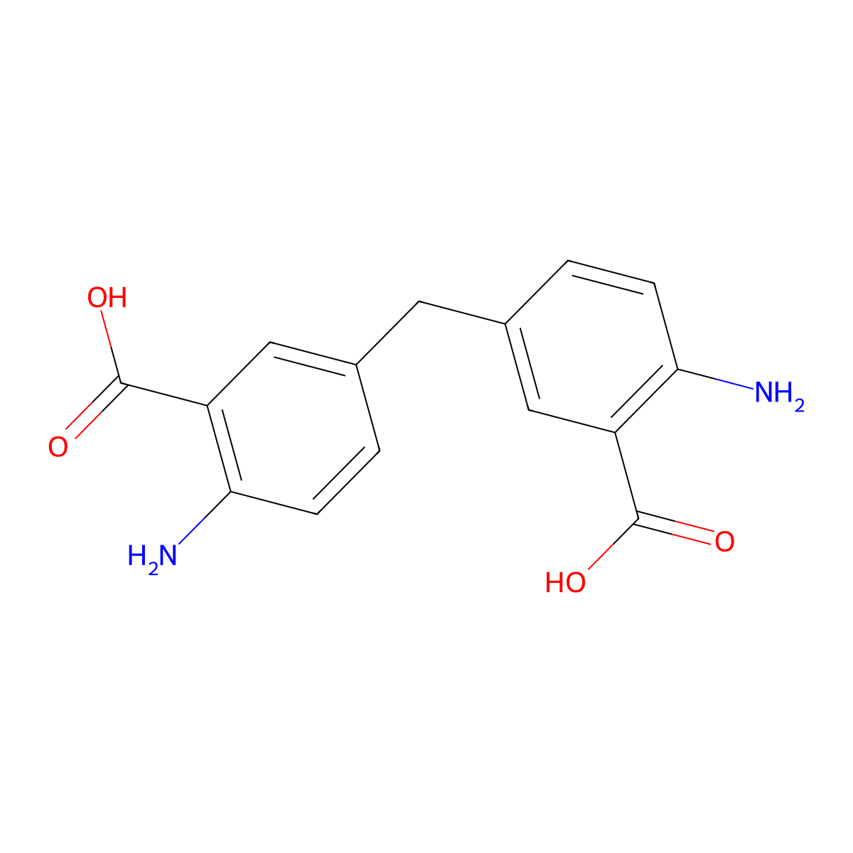 5,5'-Methylenedianthranilic acid molecular structure, CAS 7330-46-3