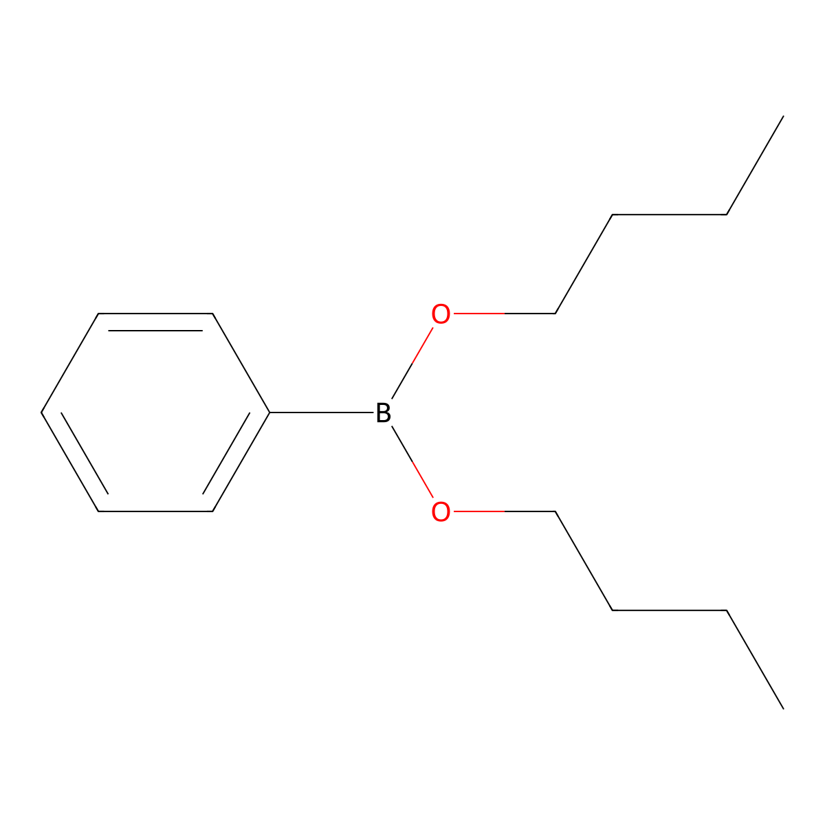 Di-n-butoxyborylbenzene molecular structure, CAS 7330-48-5